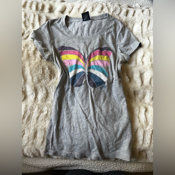 💓 Pink vintage Victoria secret butterfly top medium stretchy discontinued y2k - Picture 1 of 3